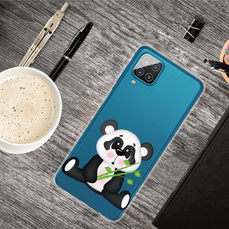 Skal För Samsung Galaxy A12 / M12 Transparent Sad Panda