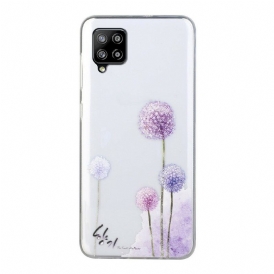 Skal För Samsung Galaxy A12 / M12 Transparenta Färgglada Maskrosor