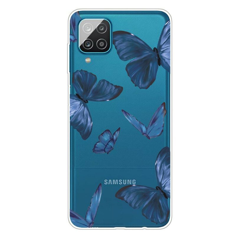 Skal För Samsung Galaxy A12 / M12 Vilda Fjärilar