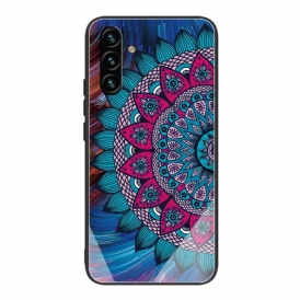 Skal För Samsung Galaxy A13 5G Härdat Glas Mandala