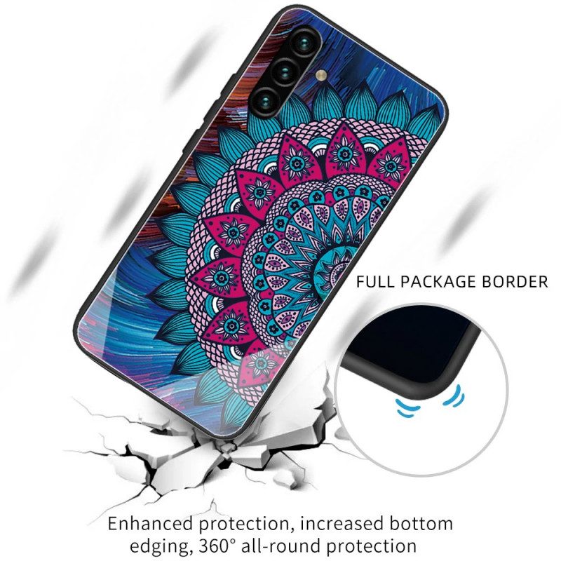 Skal För Samsung Galaxy A13 5G Härdat Glas Mandala