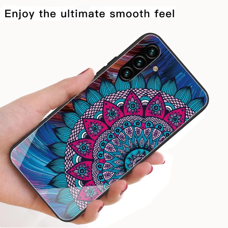 Skal För Samsung Galaxy A13 5G Härdat Glas Mandala