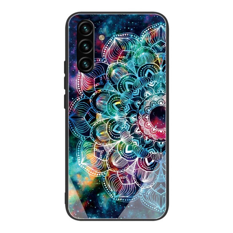 Skal För Samsung Galaxy A13 5G Mandala I Härdat Glas