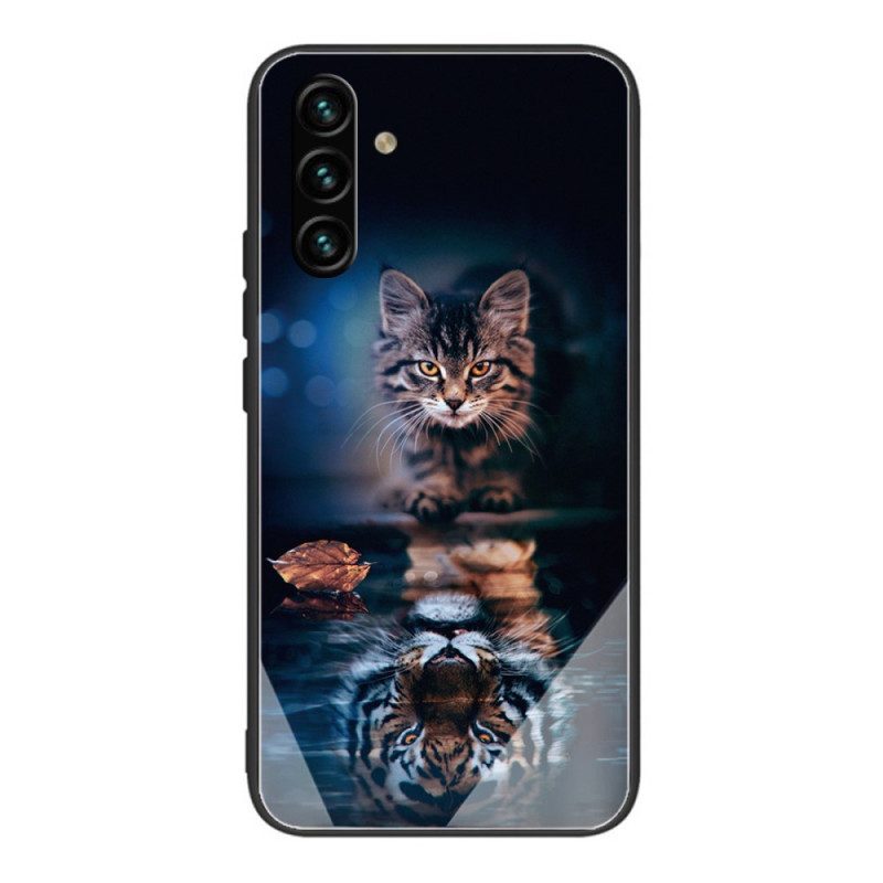 Skal För Samsung Galaxy A13 5G Min Tiger Härdat Glas