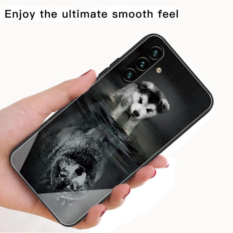 Skal För Samsung Galaxy A13 5G Puppy Dream Härdat Glas