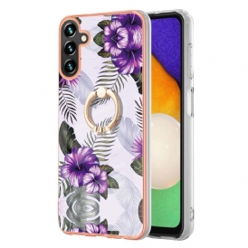 Skal För Samsung Galaxy A13 5G Ringstödsblommor