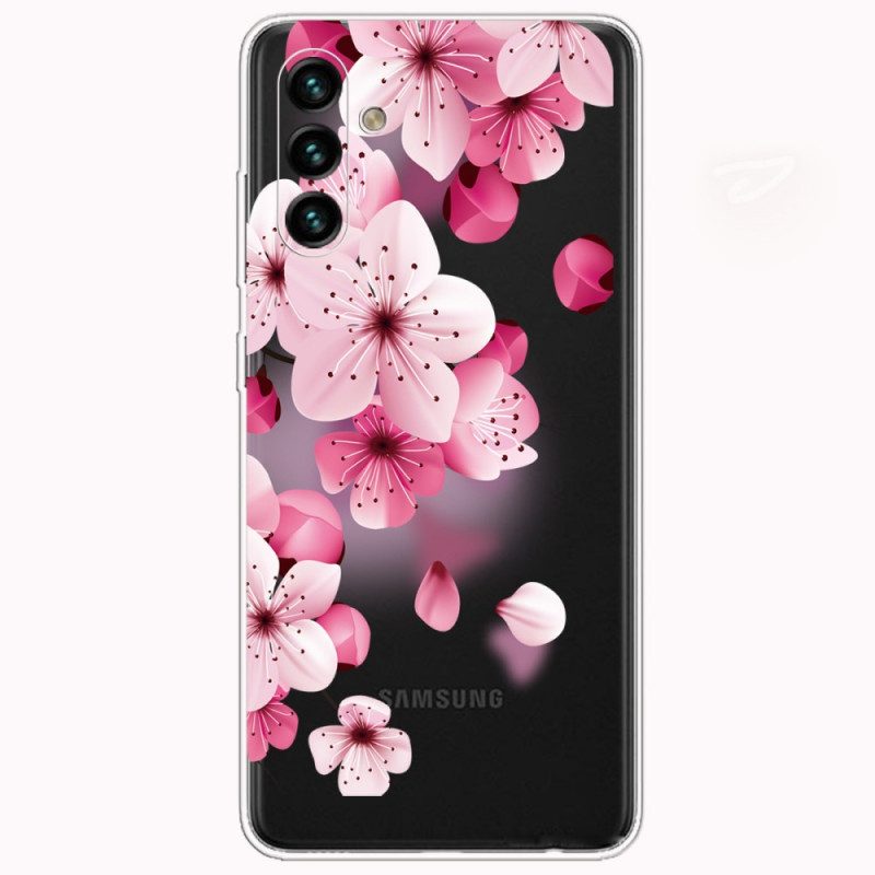 Skal För Samsung Galaxy A13 5G Små Rosa Blommor