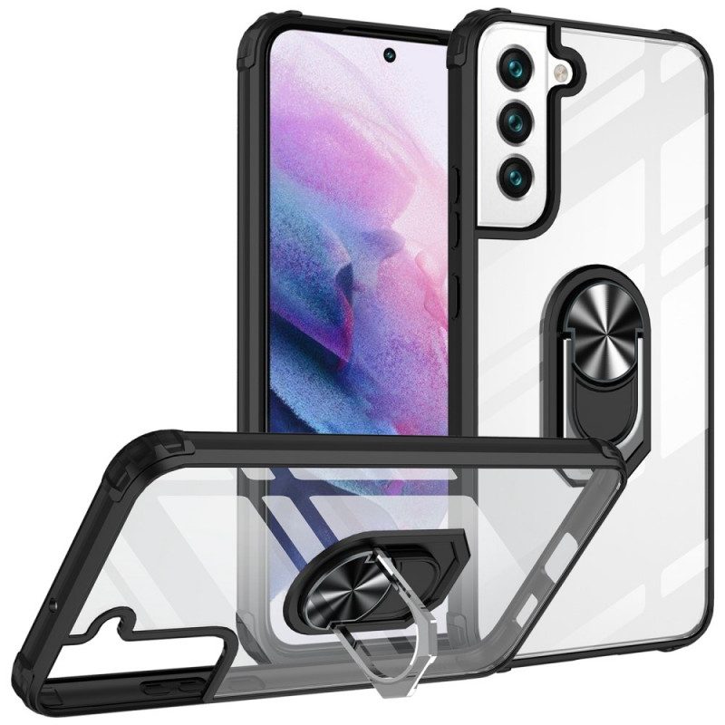 Skal För Samsung Galaxy A13 5G Transparent Med Ring-support