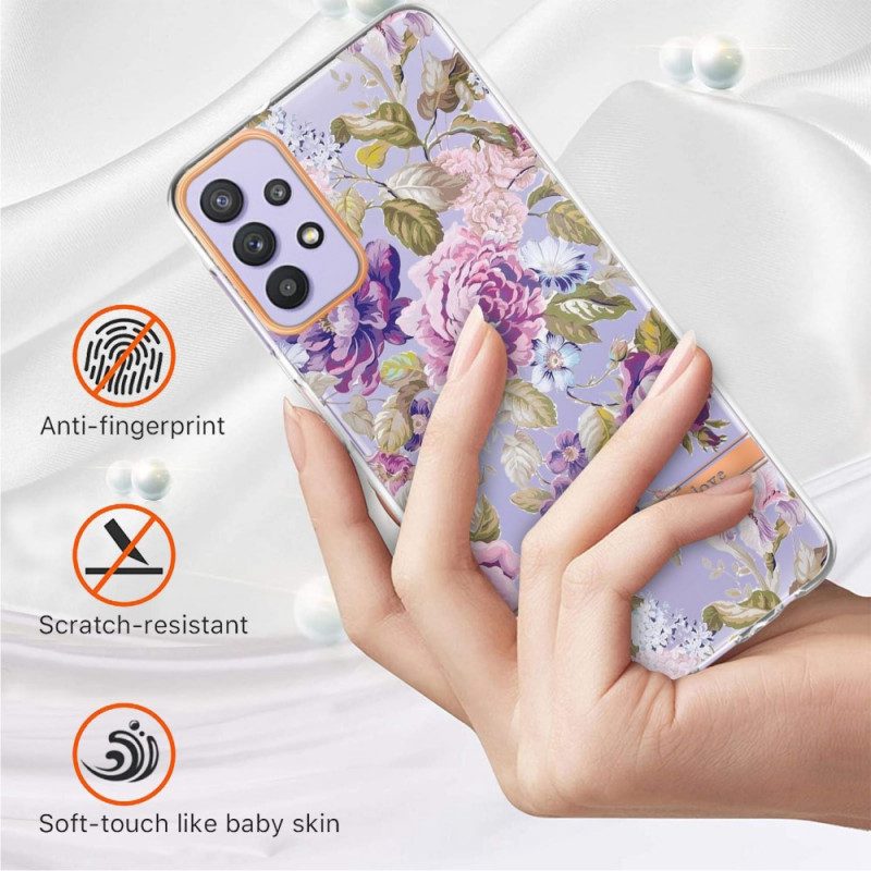 Skal För Samsung Galaxy A13 Blomtransparent