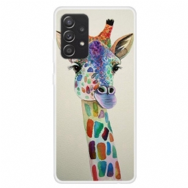 Skal För Samsung Galaxy A13 Färgglad Giraff