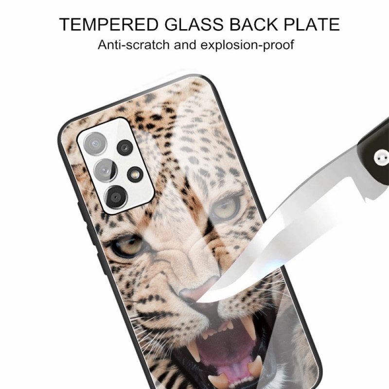 Skal För Samsung Galaxy A13 Leopard Härdat Glas