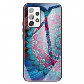 Skal För Samsung Galaxy A13 Mandala I Härdat Glas