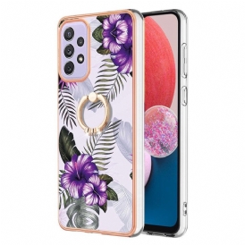 Skal För Samsung Galaxy A13 Ringstödsblommor