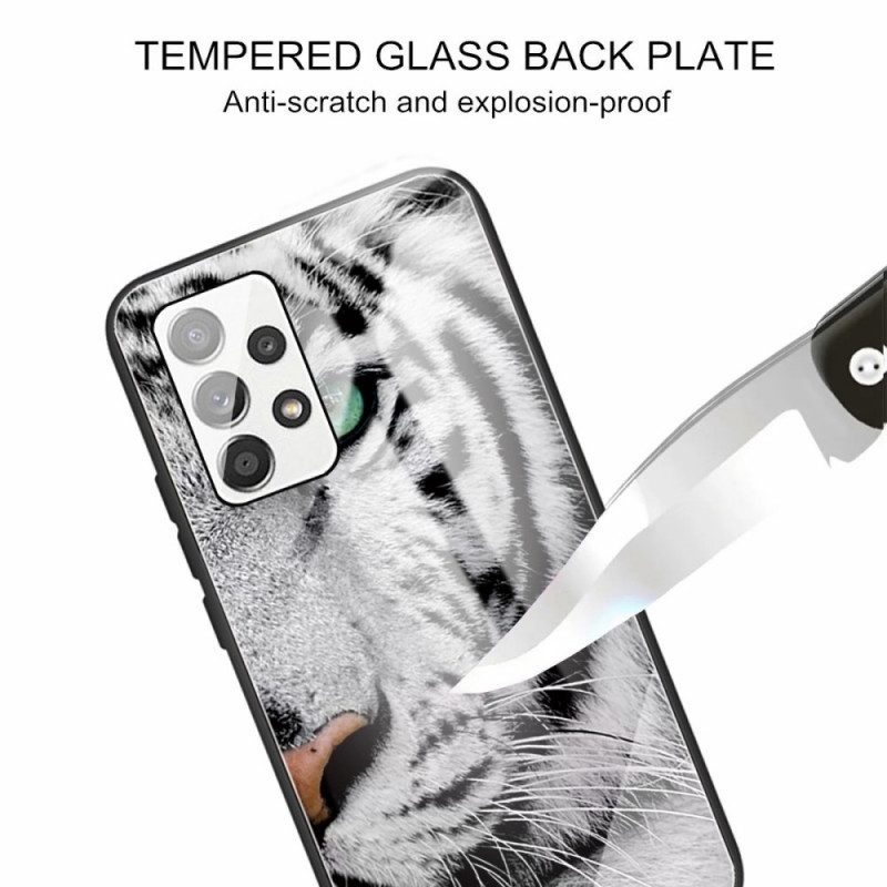 Skal För Samsung Galaxy A13 Tiger Härdat Glas