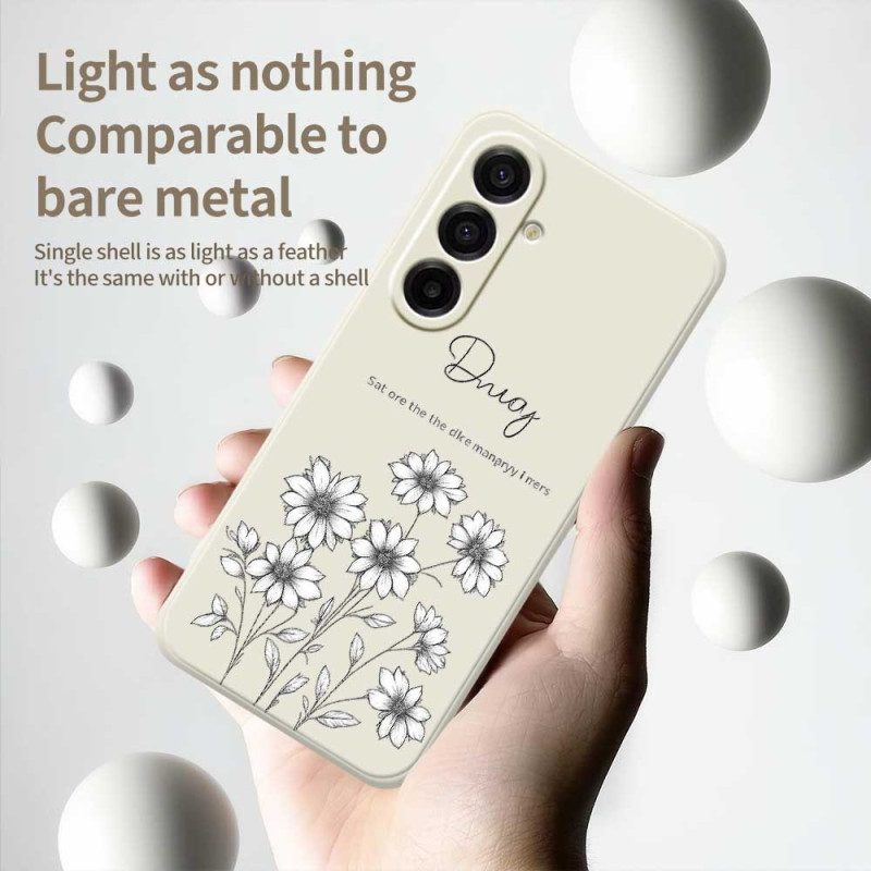 Skal För Samsung Galaxy A17 4g / 5g Grafiska Blommor