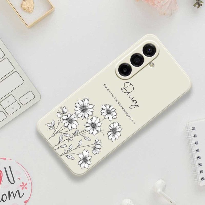 Skal För Samsung Galaxy A17 4g / 5g Grafiska Blommor