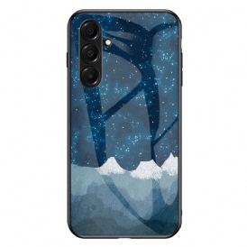 Skal För Samsung Galaxy A17 4g / 5g Himmelsblått Härdat Glas