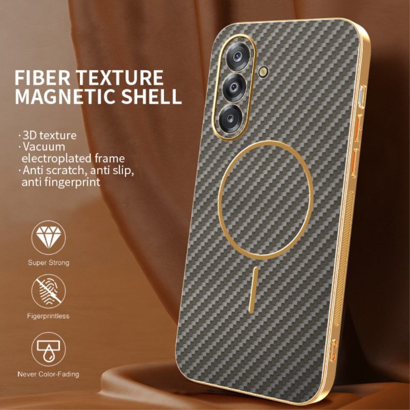 Skal För Samsung Galaxy A17 4g / 5g Magnetisk Kolfiberstruktur