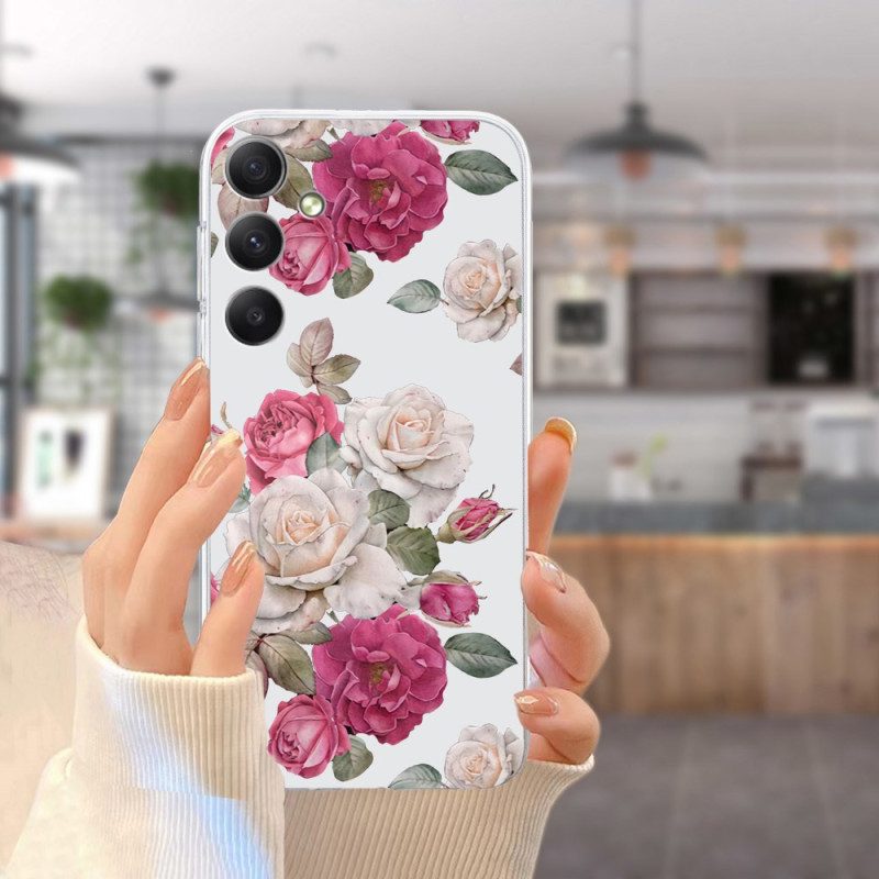 Skal För Samsung Galaxy A17 4g / 5g Pionmönster