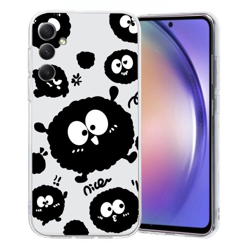 Skal För Samsung Galaxy A17 4g / 5g Svarta Ögonmönster