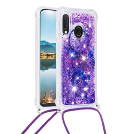 Skal För Samsung Galaxy A20e Med Snodd Med Paljetter Drawstring Dreamcatcher