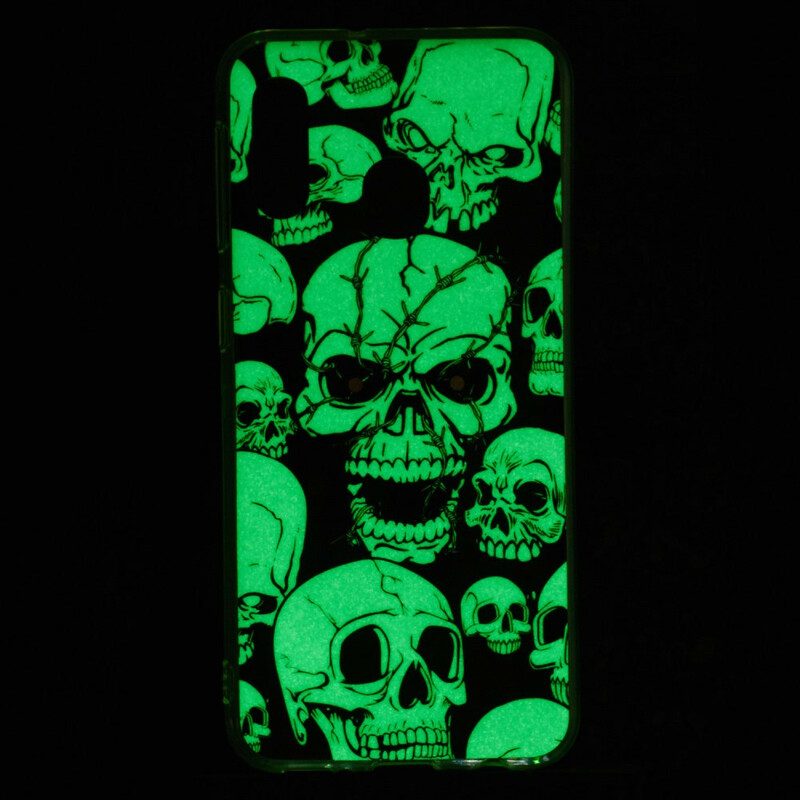 Skal För Samsung Galaxy A20e Se Upp Fluorescerande Skallar