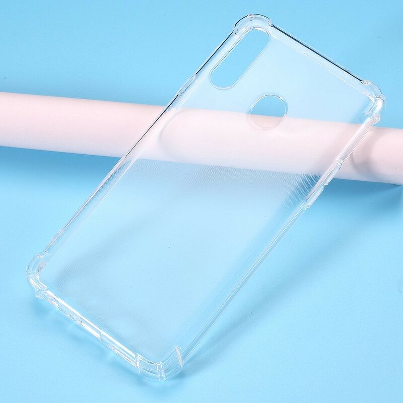 Skal För Samsung Galaxy A20s Transparenta Förstärkta Hörn