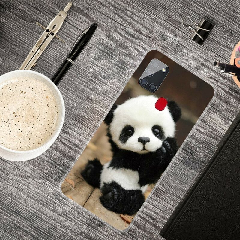 Skal För Samsung Galaxy A21s Flexibel Panda