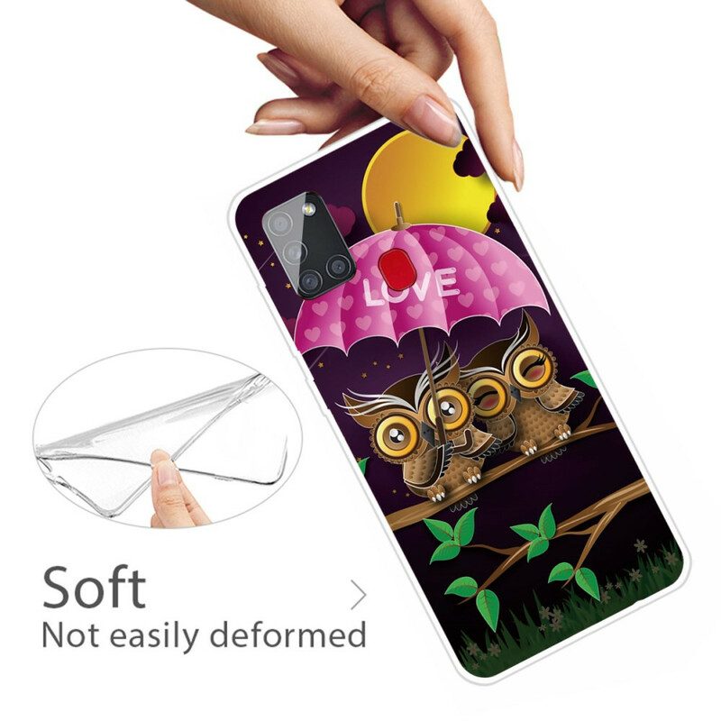 Skal För Samsung Galaxy A21s Flexibla Kärleksugglor