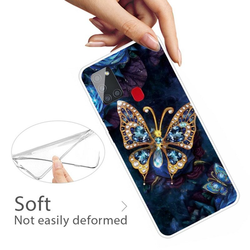 Skal För Samsung Galaxy A21s Olika Fjärilar