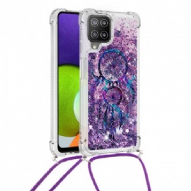 Skal För Samsung Galaxy A22 4G Med Snodd Med Paljetter Drawstring Dreamcatcher