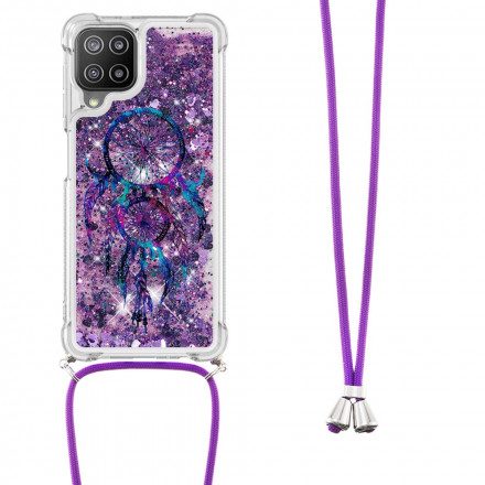 Skal För Samsung Galaxy A22 4G Med Snodd Med Paljetter Drawstring Dreamcatcher