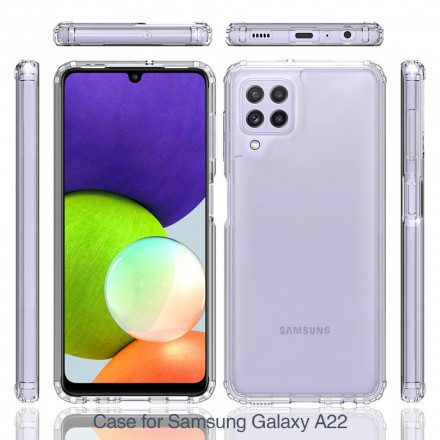 Skal För Samsung Galaxy A22 4G Transparent Hybrid