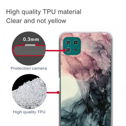 Skal För Samsung Galaxy A22 5G Färgad Marmor