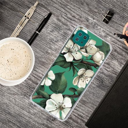 Skal För Samsung Galaxy A22 5G Färgrik Blomma