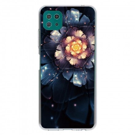 Skal För Samsung Galaxy A22 5G Flexibla Blommor