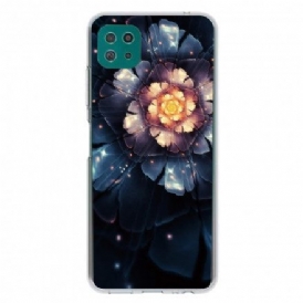 Skal För Samsung Galaxy A22 5G Flexibla Blommor