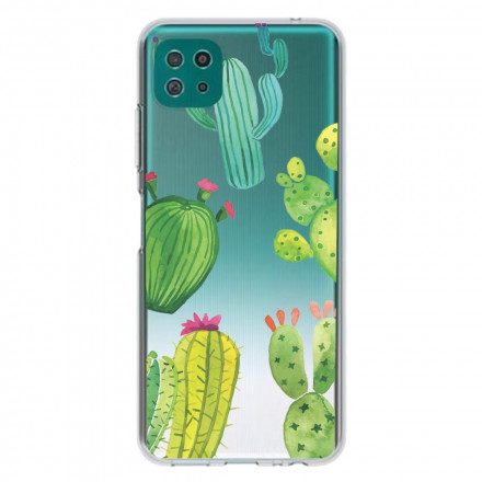Skal För Samsung Galaxy A22 5G Kaktus Akvarell