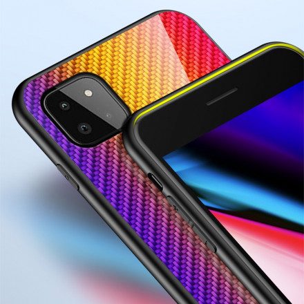 Skal För Samsung Galaxy A22 5G Kolfiberhärdat Glas