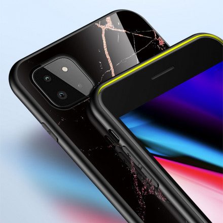 Skal För Samsung Galaxy A22 5G Premium Färg Härdat Glas