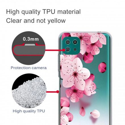 Skal För Samsung Galaxy A22 5G Små Rosa Blommor