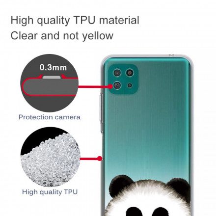 Skal För Samsung Galaxy A22 5G Transparent Panda