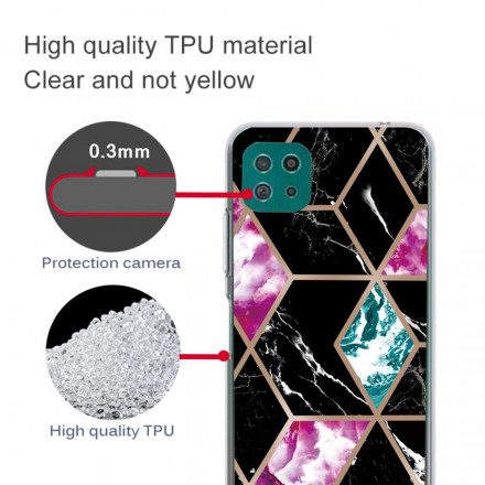 Skal För Samsung Galaxy A22 5G Variabel Geometrisk Marmor