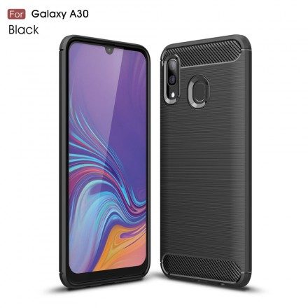 Skal För Samsung Galaxy A30 / A20 Borstad Kolfiber