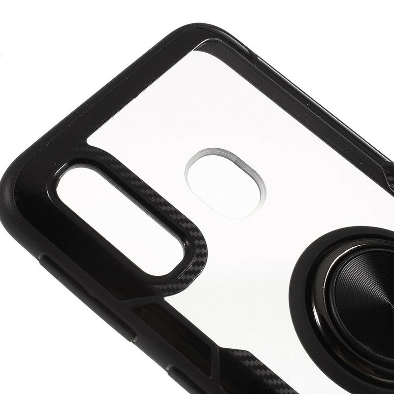 Skal För Samsung Galaxy A30 / A20 Transparent Med Ring-support