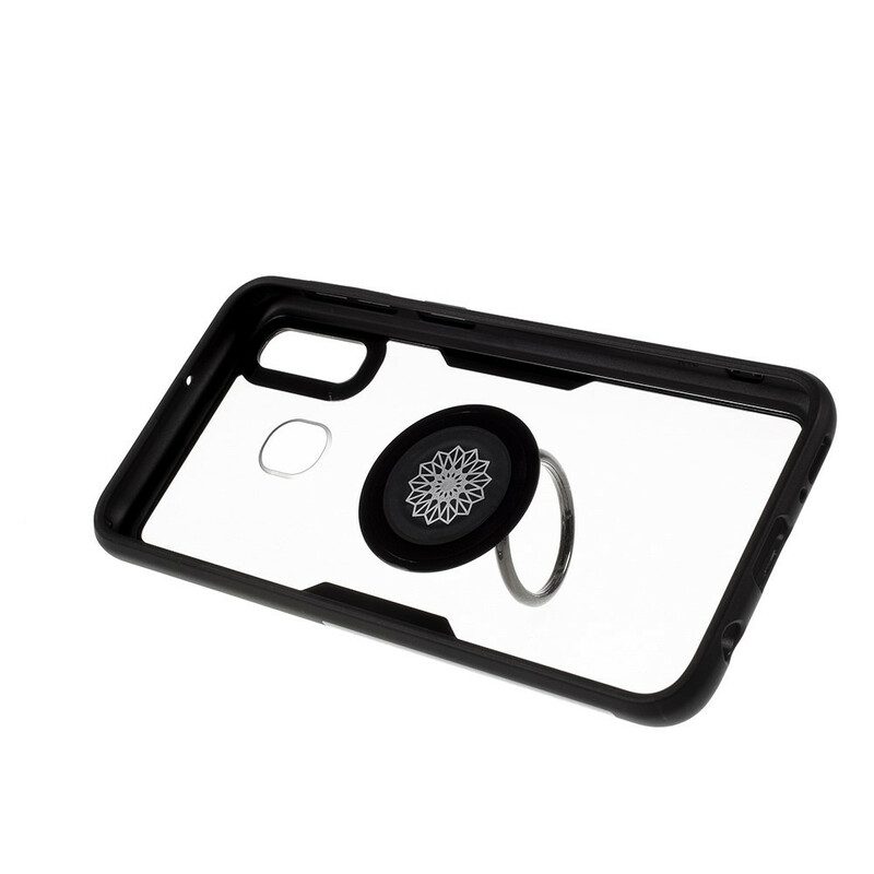 Skal För Samsung Galaxy A30 / A20 Transparent Med Ring-support