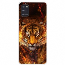 Skal För Samsung Galaxy A31 Fire Tiger