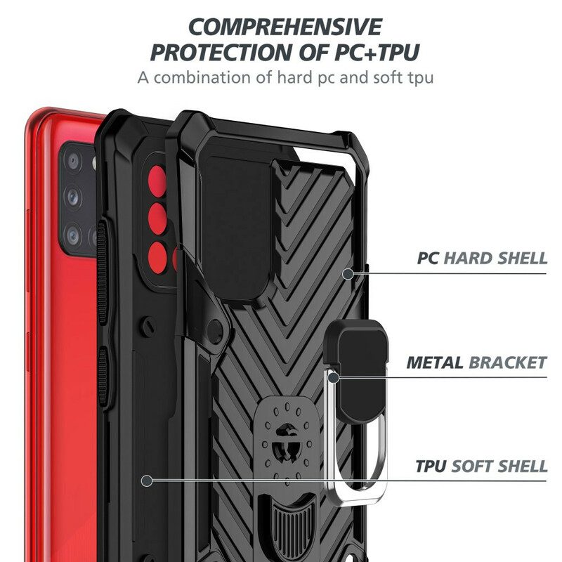 Skal För Samsung Galaxy A31 Hybrid Med Ringstödsdesign