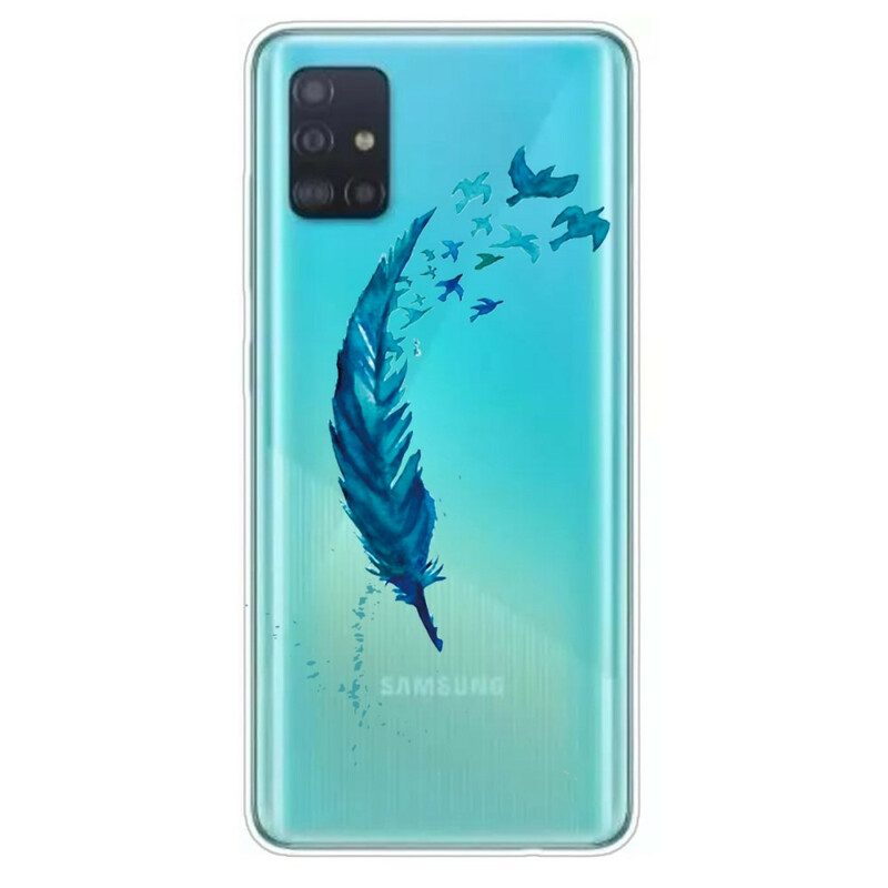 Skal För Samsung Galaxy A31 Vacker Fjäder