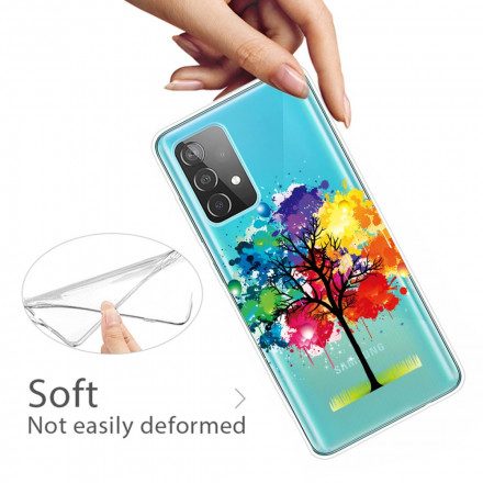 Skal För Samsung Galaxy A32 4G Akvarellträd Transparent